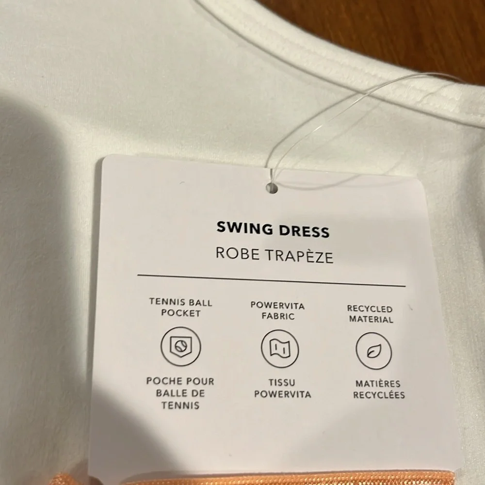 NWT Athleta Girl White Swing Dress Size L/12.